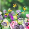 Pollinator Garden Stake Bee Glass 15 in.