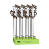 Pollinator Garden Rain Gauge Stake Bronze Pollinator 36 in.