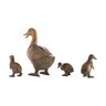 Duck Family with Mother and Three Babies (Set of 4)