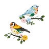 What She Shed Bird on Branch Wall Decor Metal & Glass