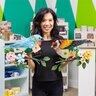 What She Shed Bird on Branch Wall Decor Metal & Glass