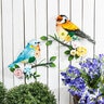 What She Shed Bird on Branch Wall Decor Metal & Glass