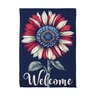 Evergreen House Flag Suede Patriotic Vibrant Sunflower 28 in. x 44 in.