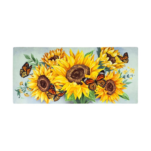 Evergreen Sassafras Switch Door Mat Butterfly Glow 22 in. x 10 in ...