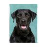 Evergreen Garden Flag Suede Black Labrador 12-1/2 in. x 18 in.