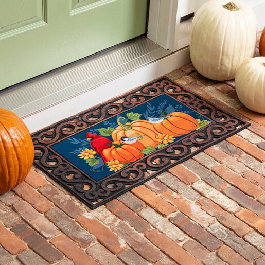 Evergreen Sassafras Switch Door Mat Welcome Friends 22 in. x 10 in ...