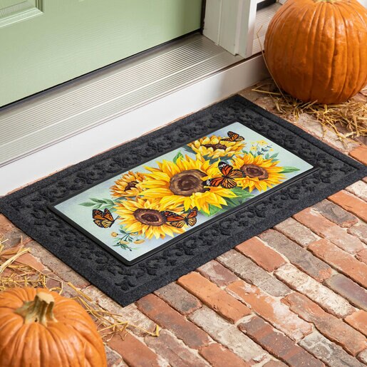 Evergreen Sassafras Switch Door Mat Butterfly Glow 22 in. x 10 in ...