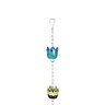 Tropical Oasis Rain Chain Hand Painted Metal Basket 96 in.