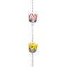 Tropical Oasis Rain Chain Hand Painted Metal Basket 96 in.