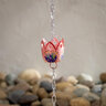 Tropical Oasis Rain Chain Hand Painted Metal Basket 96 in.