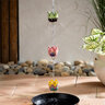 Tropical Oasis Rain Chain Hand Painted Metal Basket 96 in.