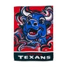 Houston Texans Suede Justin Patten Logo Garden Flag