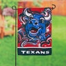 Houston Texans Suede Justin Patten Logo Garden Flag