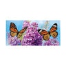 Evergreen Sassafras Switch Door Mat Lilac & Butterfly 22 in. x 10 in.