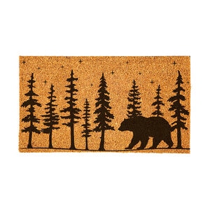 Evergreen Door Mat Coir High Country Bear 28 in. x 16 in.