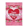 Evergreen Garden Flag Suede Checks & Swirls 12-1/2 in. x 18 in.