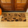 Evergreen Door Mat Coir Harvest Blossom Sunflower 60 in. x 24 in.