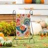 Evergreen Garden Flag Burlap Harvest Rooster 12-1/2 in. x 18 in.