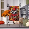 Evergreen Garden Flag Cozy Racoon Suede