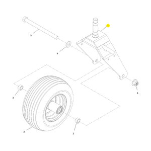 Caster, Right Hand - Locking (Fender) Z-Plug