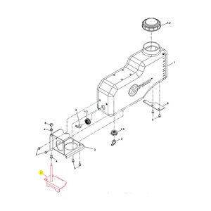 Bottom Weld Wing Tank, Left for JR36