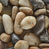 Bagged Polished Pebbles Mixed 3/8 - 5/8 in. (50 lb. bag)