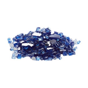 25 lb. Fire Glass Cobalt Blue Reflective (1/2 in.)
