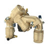 FEBCO LF825YA Angle Pattern Reduced Pressure Zone Assembly w/ Ball Valves 2 in. Lead Free Bronze w/ Flood Sensing Capability (Sensing Upgrade Kit Sold Separately)