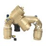 FEBCO LF825YA Angle Pattern Reduced Pressure Zone Assembly w/ Ball Valves 2 in. Lead Free Bronze w/ Flood Sensing Capability (Sensing Upgrade Kit Sold Separately)