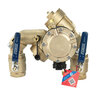 FEBCO LF825YA Angle Pattern Reduced Pressure Zone Assembly w/ Ball Valves 1-1/2 in. Lead Free Bronze w/ Flood Sensing Capability (Sensing Upgrade Kit Sold Separately)
