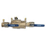 FEBCO 850 Double Check Assembly w/ Ball Valves 1-1/4 in. Bronze w/ Freeze Sensing Capability (Sensing Upgrade Kit Sold Separately)