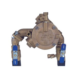 FEBCO 825YA Angle Pattern Reduced Pressure Zone Assembly 1 in. with Ball Valves