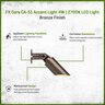FX CORA CA-51 Accent Light Bronze Finish 4W MR16 2700K LED with Mounted Junction Box