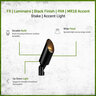 FX Luminaire Black Finish CA51, PRO 4VA, K30, WFL, FB MR16 ACCENT, STAKE
