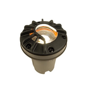 FX FC In-Grade Light Louver Luxor ZD Brass Housing Flat Black 4.2W 2700K LED