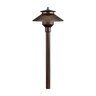 FX PL Path & Area Light Sedona Brown 20W 12 in. Riser LED