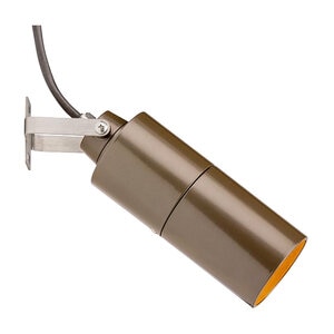 FX MD Down Light No Lamp Straight Shroud Bronze Metallic