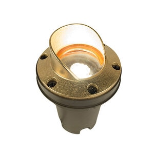 FX FC In-Grade Light Cowling Luxor ZD Brass Housing Natural Brass 4.2W 2700K LED