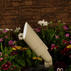 FX MU Up Light Aluminum Housing Flat White No Lamp