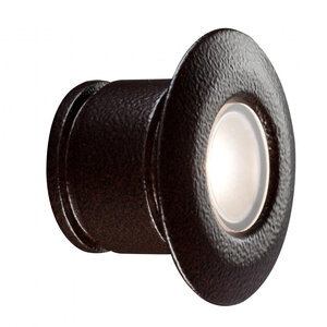 FX PO Wall Light Round Brass Housing Natural Brass LED 2W 2700K
