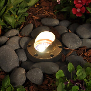 FX FC In-Grade Light Ground Wash 90 Deg. Luxor ZD Brass Housing Bronze 4.2W 2700K LED