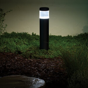 FX PM Bollard Aluminum Flat Black Finish 4.2W 2700K LED