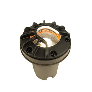 FX FC In-Grade Light Louver Luxor ZDC Brass Housing Flat Black 9.4W LED