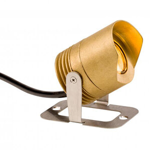 FX LL Dimmable Color Changing Under Water Light Brass Housing Natural Brass 9.1W 2700K LED 100ft. Lead
