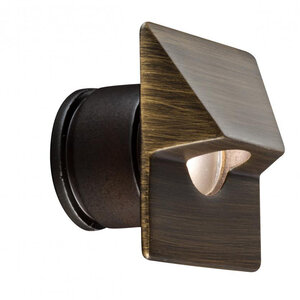 FX PO Dimmable Wall Light Square Aluminum Housing Bronze LED 2W 2700K