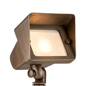 FX Coastal Wall Wash Brass Housing Antique Bronze Finish 218 Lumens MR16 2700K LED