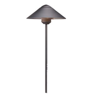 FX CA Path Light 12 in. Riser Aluminum Flat Black Finish 1.6W 2700K LED