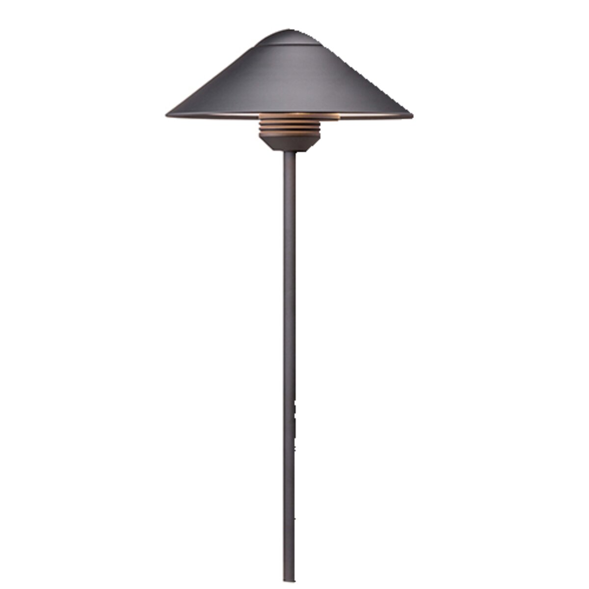 FX CA Path Light 12 in. Riser Aluminum Flat Black Finish 1.6W 2700K LED ...