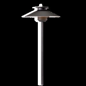 FX DM Path Light 12 in. Riser Aluminum Flat Black Finish 1.6W 2700K LED