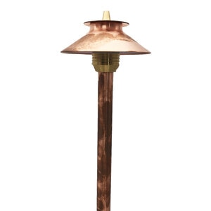 Fx Pf Path Light Copper And Brass Riser 12 In. Copper Finish 1.6W 2700K Led